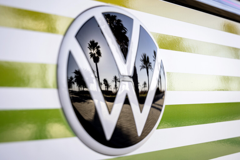 Wheels Reviews 2023 Volkswagen ID Buzz Pre Production Prototype Camo Detail Badge