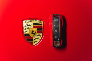 2022 Porsche Taycan GTS Red Exterior Static 43