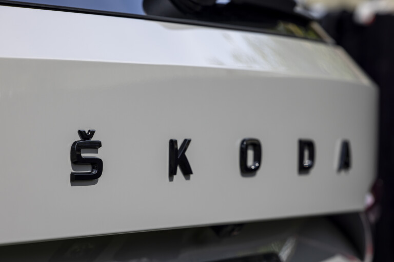Wheels Reviews 2022 Skoda Kodiaq Sportline Steel Grey Australia Detail Tailgate Badge