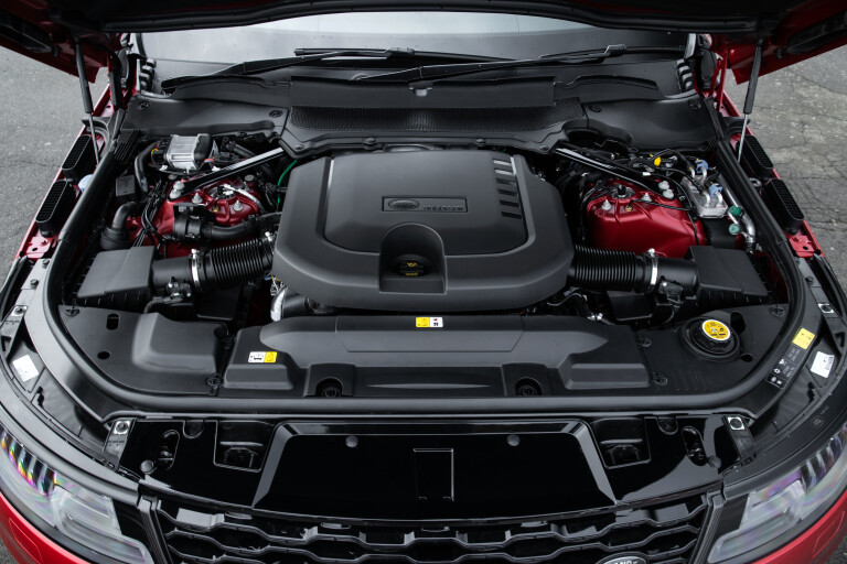 Wheels Reviews 2021 Range Rover Sport HST D 350 MHEV Engine Bay UK Spec