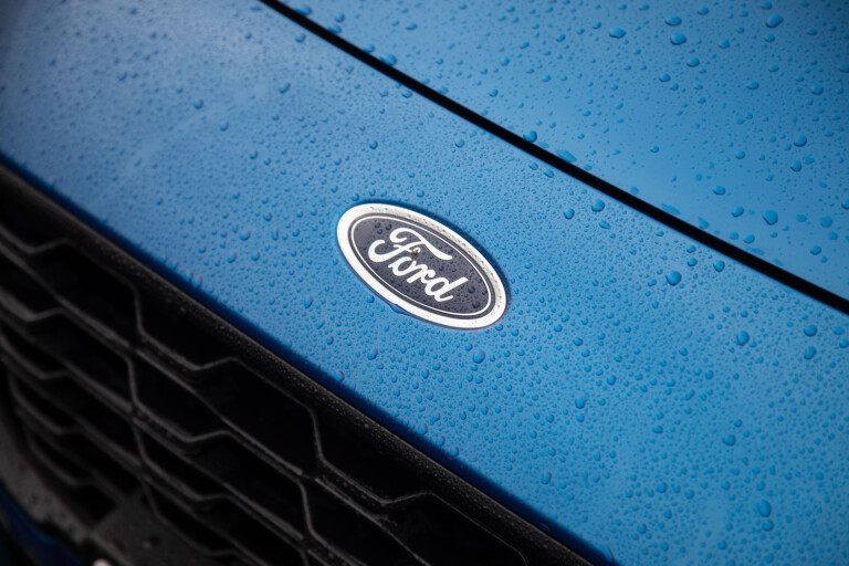 Wheels Reviews 2021 Ford Puma ST Line Desert Island Blue Australia Detail Front Badge S Rawlings