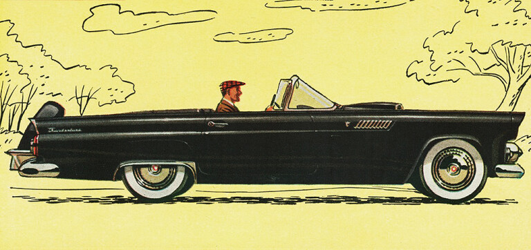 Motor Features 1956 Ford Thunuderbird Promotional Photo