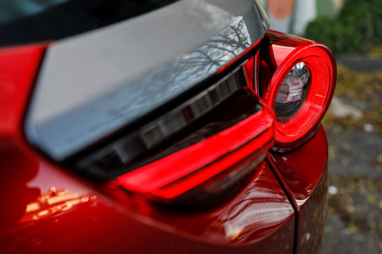 Wheels Reviews 2021 Mazda MX 30 Astina G 20 E Hybrid Taillight