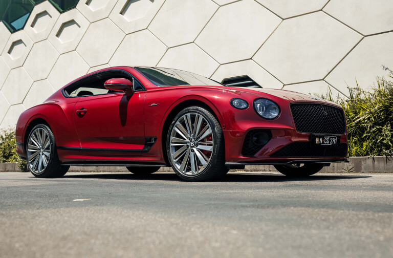 bentley continental coupe red