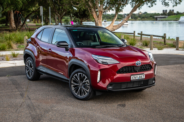 Wheels Reviews 2022 Toyota Yaris Cross Hybrid Urban Atomic Rush Australia Static Front 2 S Rawlings