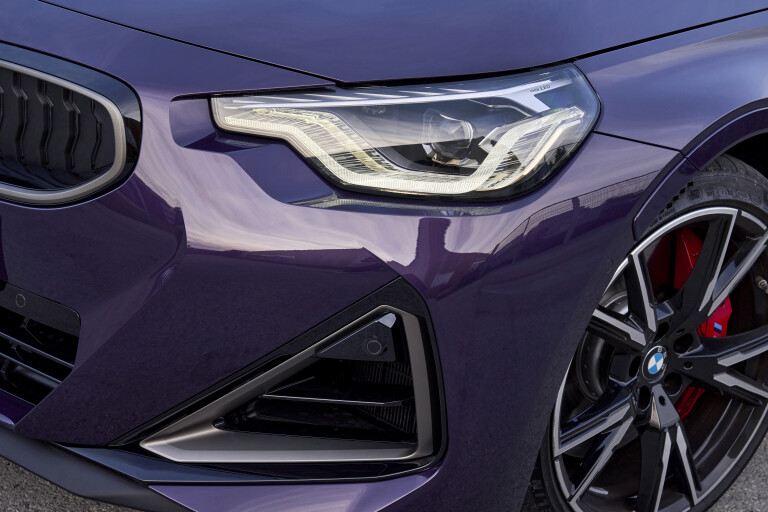 Wheels Reviews 2022 BMW M 240 I X Drive Thundernight Purple Detail Headlight EU Spec