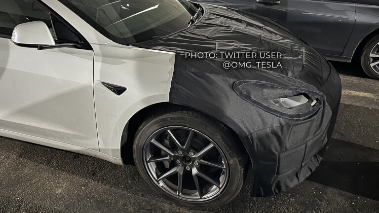 Tesla Model 3 Facelift Spy Photos Twitter User Omg Tesla 01