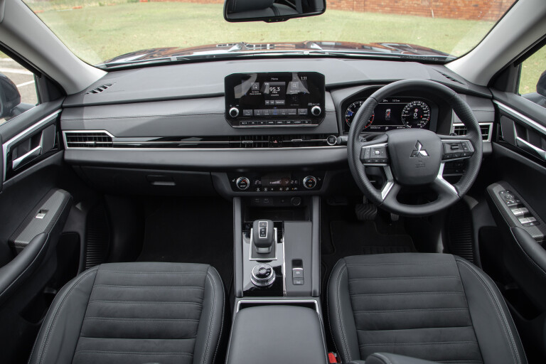 Wheels Reviews 2022 Mitsubishi Outlander Aspire FWD Australia Interior Dashboard S Rawlings