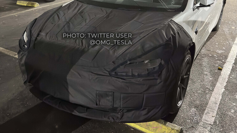 Tesla Model 3 Facelift Spy Photos Twitter User Omg Tesla 02