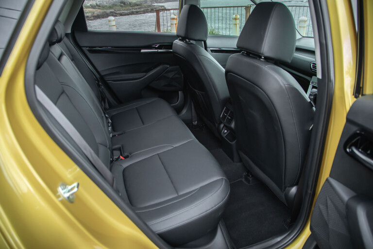 Which Car Car Reviews 2021 Kia Seltos GT Line Interior Rear Leg Room