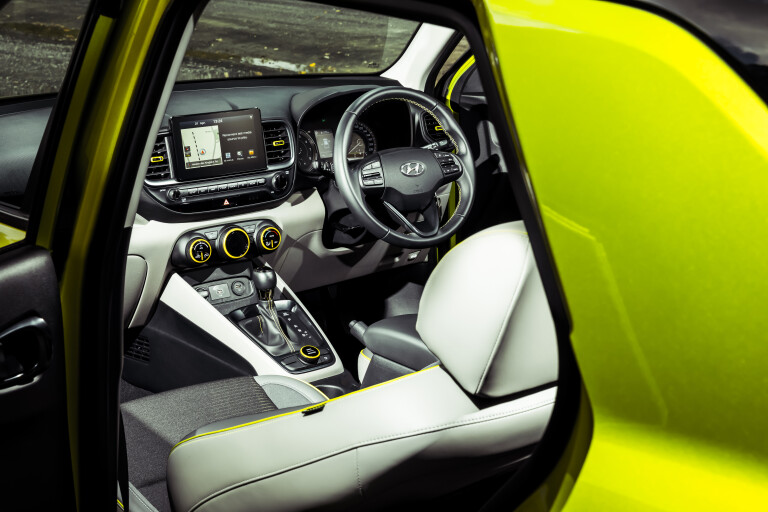 Wheels Reviews 2020 Hyundai Venue Elite Acid Yellow Australia Interior Cabin A Brook