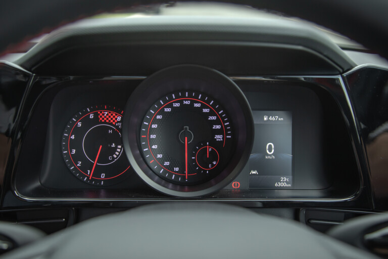 Wheels Reviews 2021 Hyundai I 30 Sedan N Line Fiery Red Interior Instrument Cluster S Rawlings