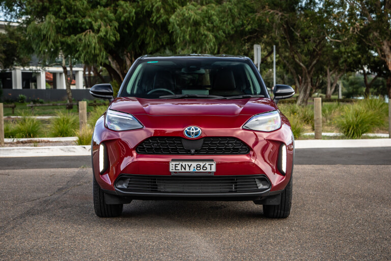Wheels Reviews 2022 Toyota Yaris Cross Hybrid Urban Atomic Rush Australia Static Front 3 S Rawlings