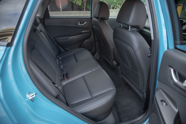 Which Car Car Reviews 2021 Hyundai Kona Elite Rear Seat Size