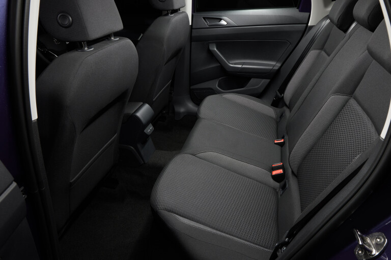 Wheels Reviews 2022 Volkswagen Polo Life Australia Interior Rear Seat