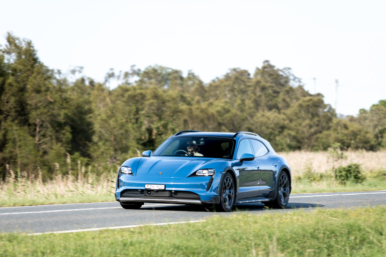 Wheels Reviews 2022 Porsche Taycan 4 S Cross Turismo Neptune Blue Dynamic On Road Australia M Williams 4