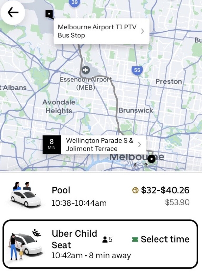 Uber Child Seat Melbourne Pilot Program 013
