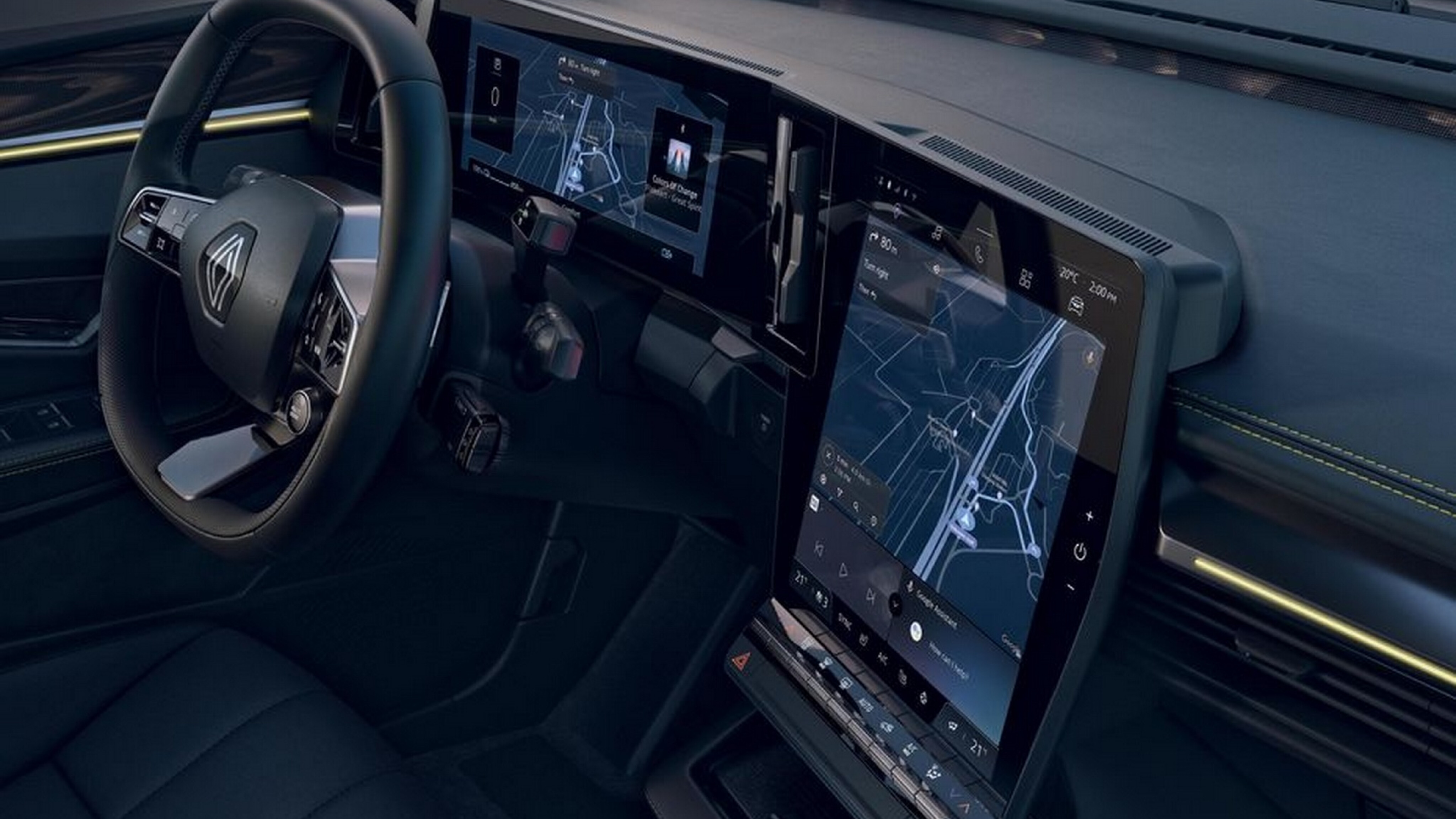 2022 Renault Megane E-Tech Electric interior shots teased