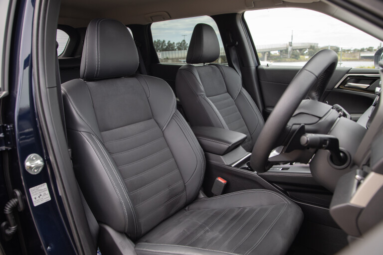 Wheels Reviews 2022 Mitsubishi Outlander Aspire FWD Australia Interior Front Seat S Rawlings