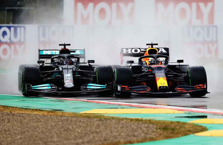 Formula 1 Imola 2021 Max Verstappen Lewis Hamilton