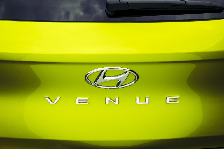 Wheels Reviews 2020 Hyundai Venue Elite Acid Yellow Australia Detail Rear Badge 2 A Brook