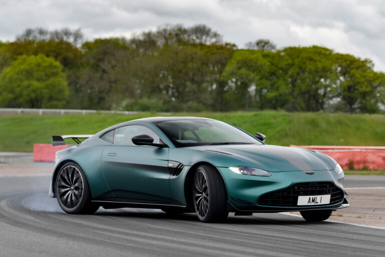 Wheels Reviews 2021 Aston Martin Vantage F 1 Edition Drifting
