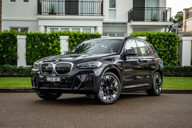 Wheels Reviews 2022 BMW I X 3 M Carbon Black Metallic Australia Static Front 1 S Rawlings