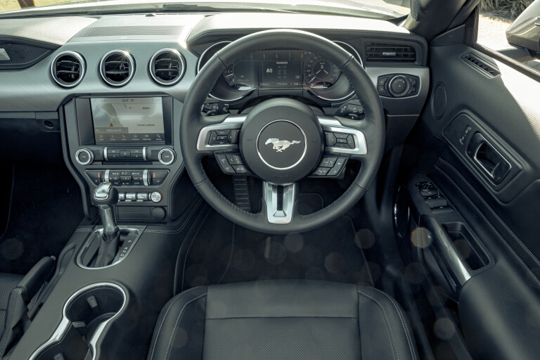 Motor Reviews 2021 Ford Mustang GT Convertible Interior Straight On