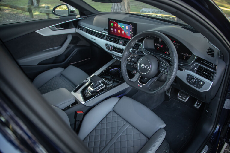 Wheels Reviews 2021 Audi S 4 Navarra Blue Metallic Interior Driver Cockpit