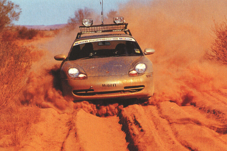 Wheels Features Porsche 911 Simpson Desert Crossing Bulldust Trail