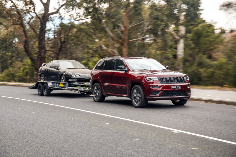 Wheels Reviews 2021 Jeep Grand Cherokee S Limited Velvet Red Dynamic Towing Front Long Term Ownership Australia E Dewar