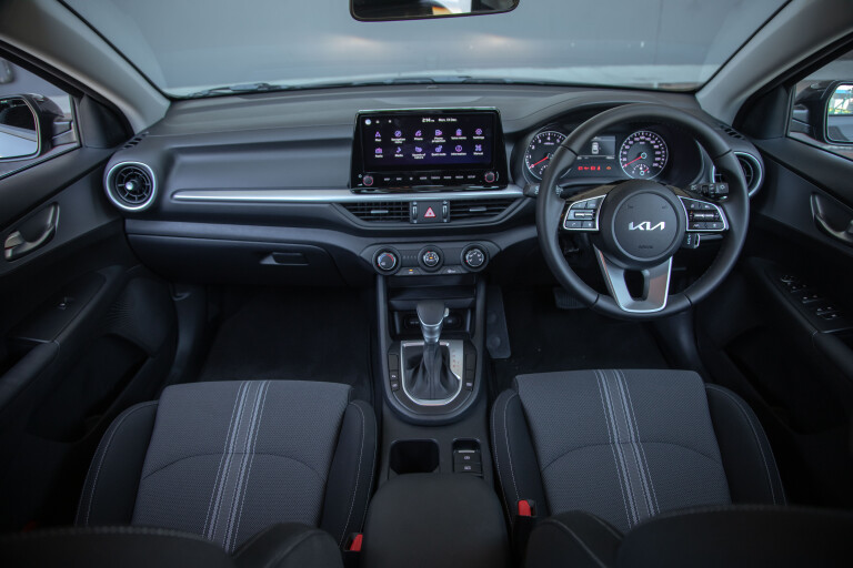 Wheels Reviews 2022 Kia Cerato Sport Hatch Australia Interior Dashboard S Rawlings