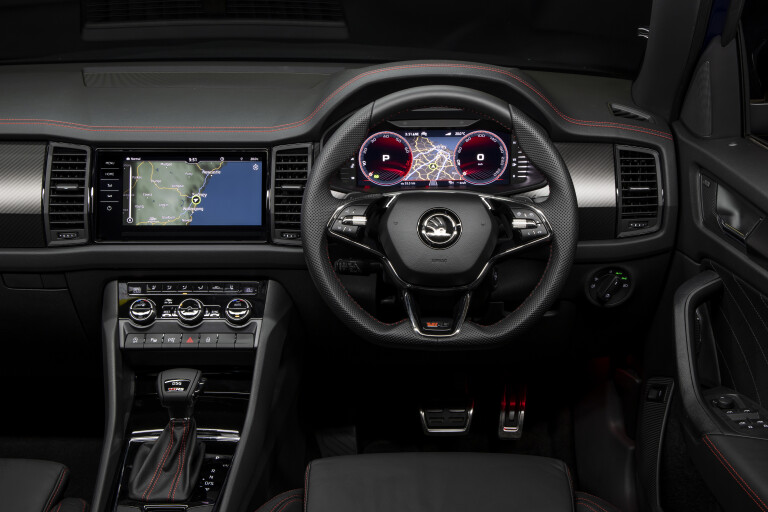 Wheels Reviews 2022 Skoda Kodiaq RS Australia Interior Driver Control Layout