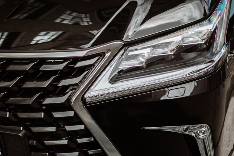 Wheels Reviews 2021 Lexus LX 570 S Headlights