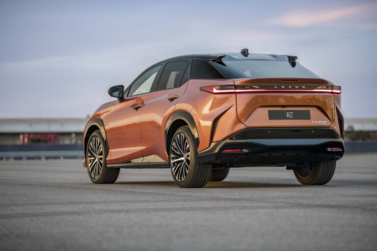 2022 Lexus RZ Preview SUV Sonic Copper 14
