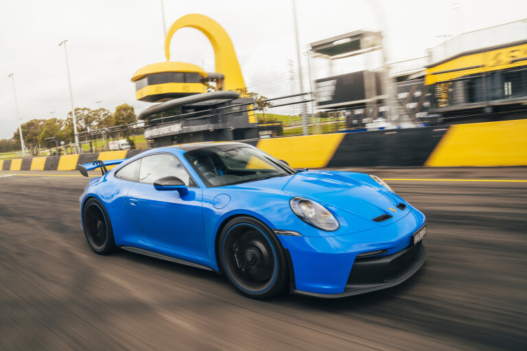 Motor Reviews 2022 Porsche 911 GT 3 Shark Blue Australia Dynamic Straight