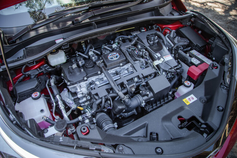 Wheels Reviews 2021 Toyota C HR GR Sport Feverish Red Engine