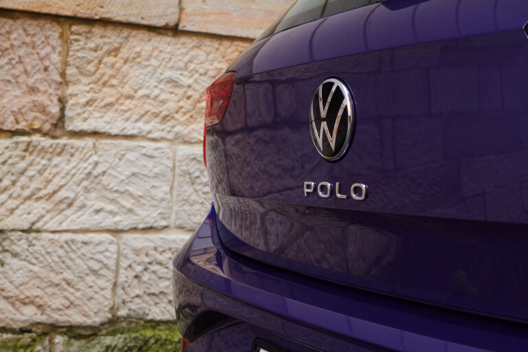 Wheels Reviews 2022 Volkswagen Polo Life Vibrant Violet Australia Detail Tailgate Badge