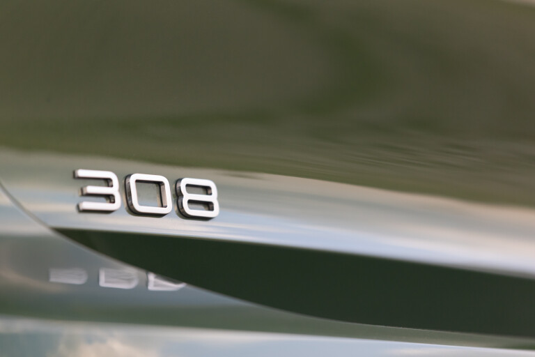 Wheels Review 2022 Peugeot 308 Olivine Green Euro Spec Detail Model Badge