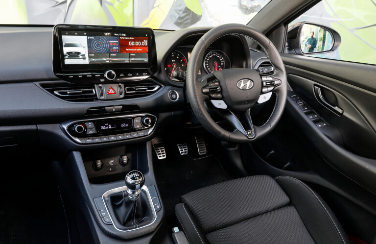 Wheels Reviews 2021 Hyundai I 30 N Hatchback Polar White Interior Cabin