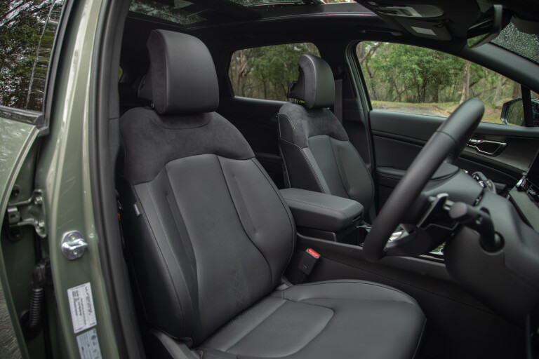 Wheels Reviews 2022 Kia Sportage GT Line 1 6 T Australia Interior Front Seat S Rawlings