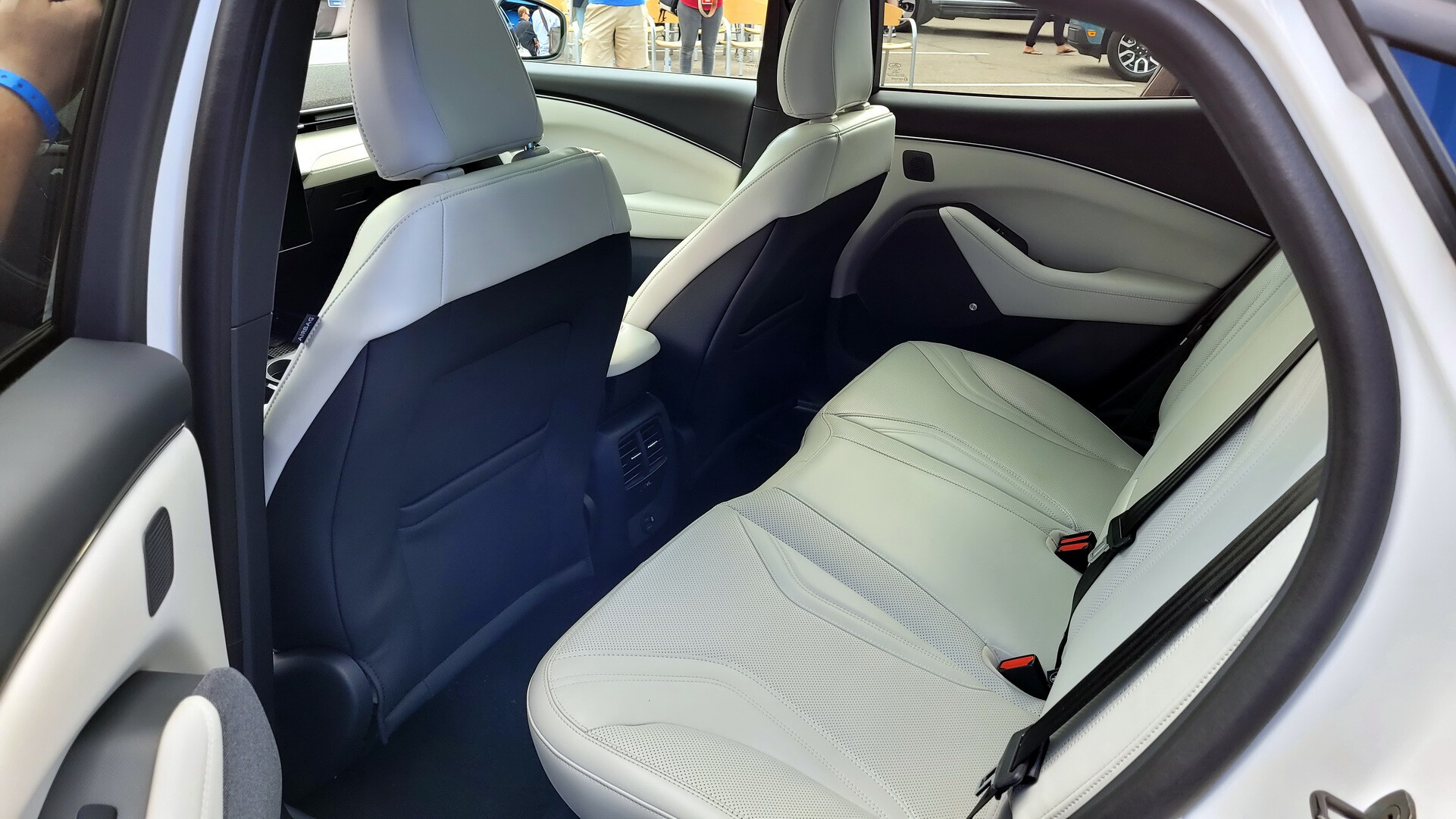 2022 Ford Mustang Mach E White Edition Interior Rear