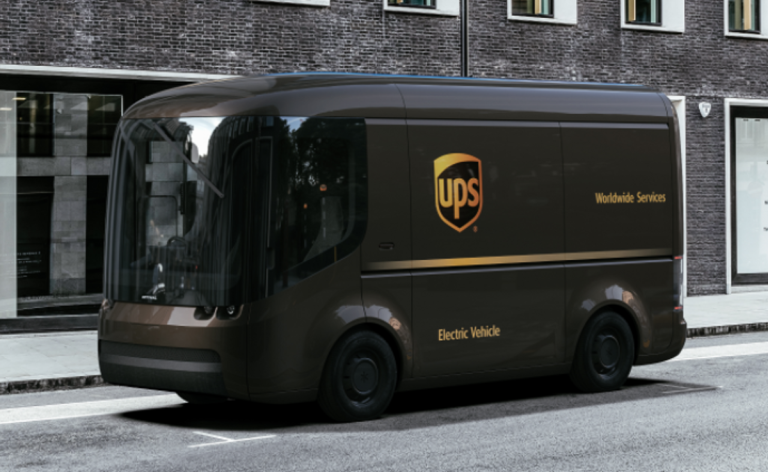Arrival UPS Van