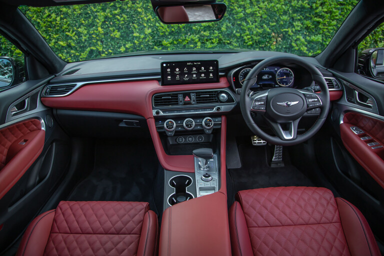 Wheels Reviews 2021 Genesis G 70 Sport Luxury Interior