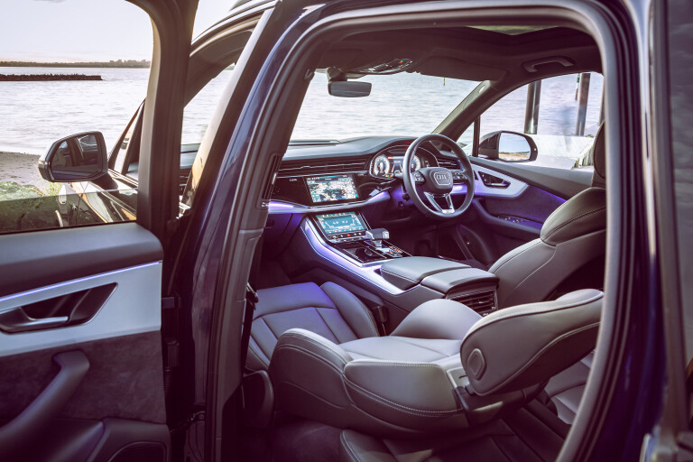 Wheels Reviews 2021 Audi Q 7 55 TFSI Quattro S Line Interior Cabin