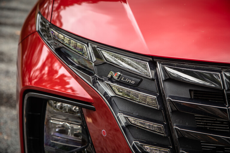 Wheels Reviews 2022 Hyundai Tucson N Line 1 6 T Crimson Red Australia Detail LED Elements S Rawlings