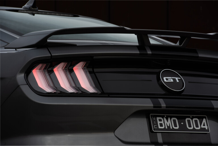 Motor Reviews 2021 Ford Mustang GT Auto Rear Light Panel Detail