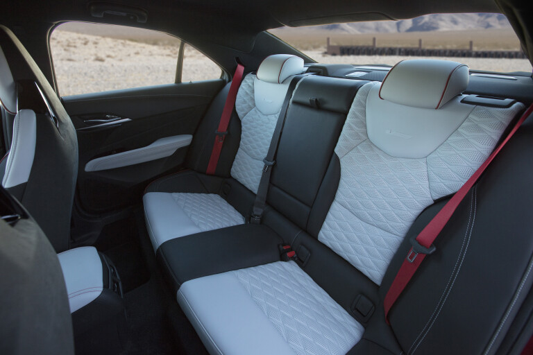 Motor Reviews 2022 Cadillac CT 4 V Blackwing US Spec Interior Rear Seats