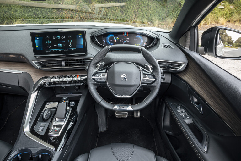 Wheels Reviews 2022 Peugeot 3008 GT Sport Plug In Hybrid Australia Interior Cabin 5 A Brook