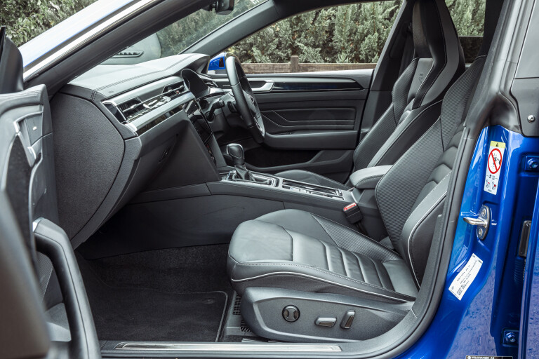 Wheels Reviews 2022 Volkswagen Arteon Shooting Brake 206 TSI R Line Australia Interior Front Seat A Brook